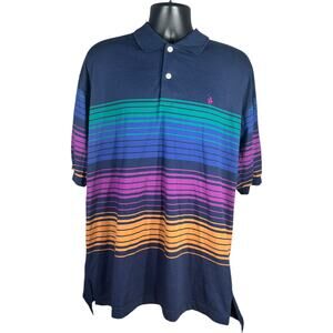 Knights Of The Round Table Striped Short Sleeve Polo